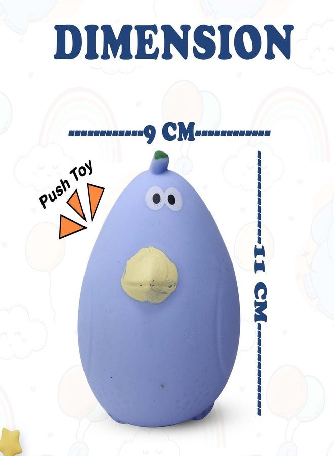 AASA Pear Shape Squeeze Toy for Kids Playing Multicolour Set of 2Pcs Pack of 1 - Image 2